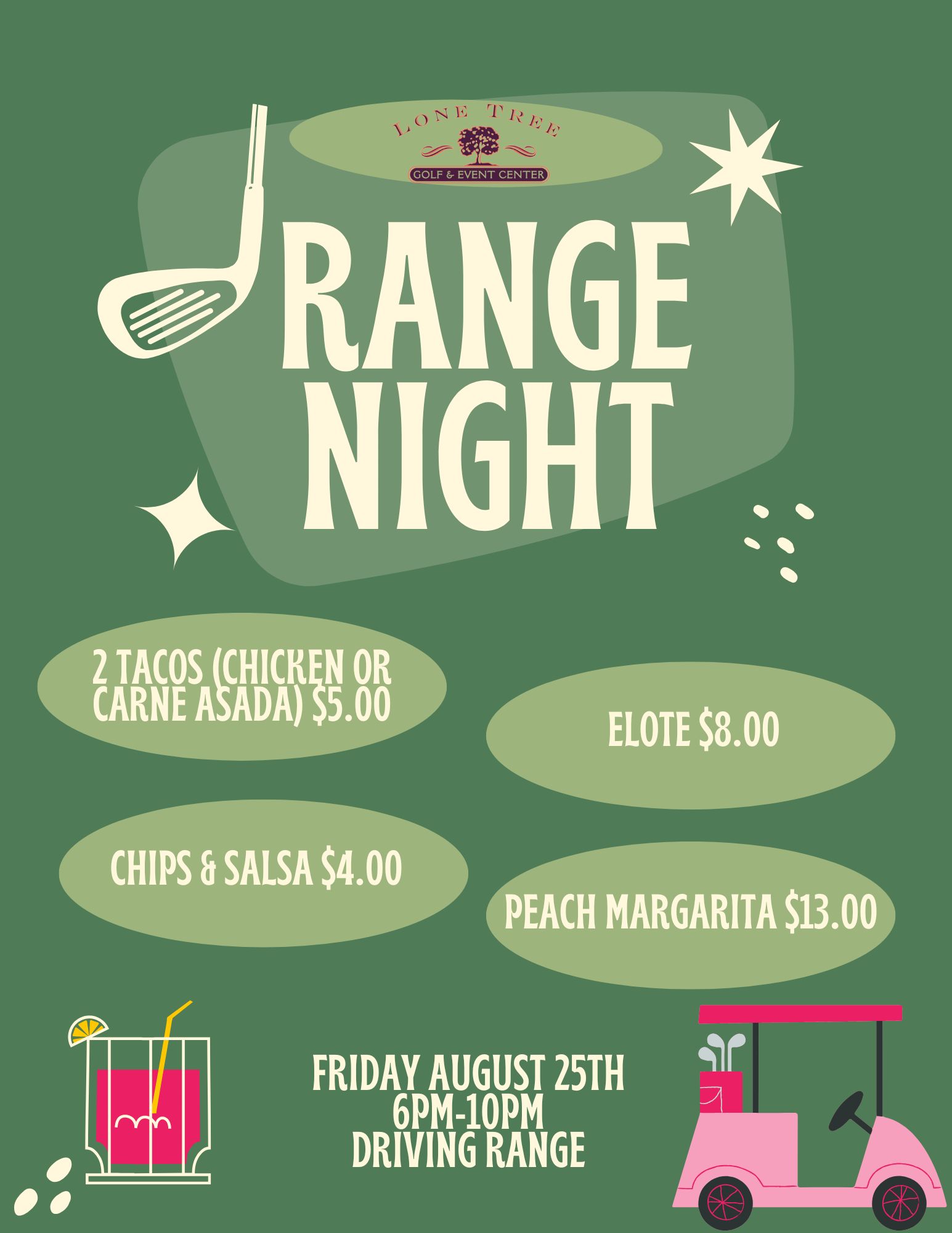 August Range Night Menu 1