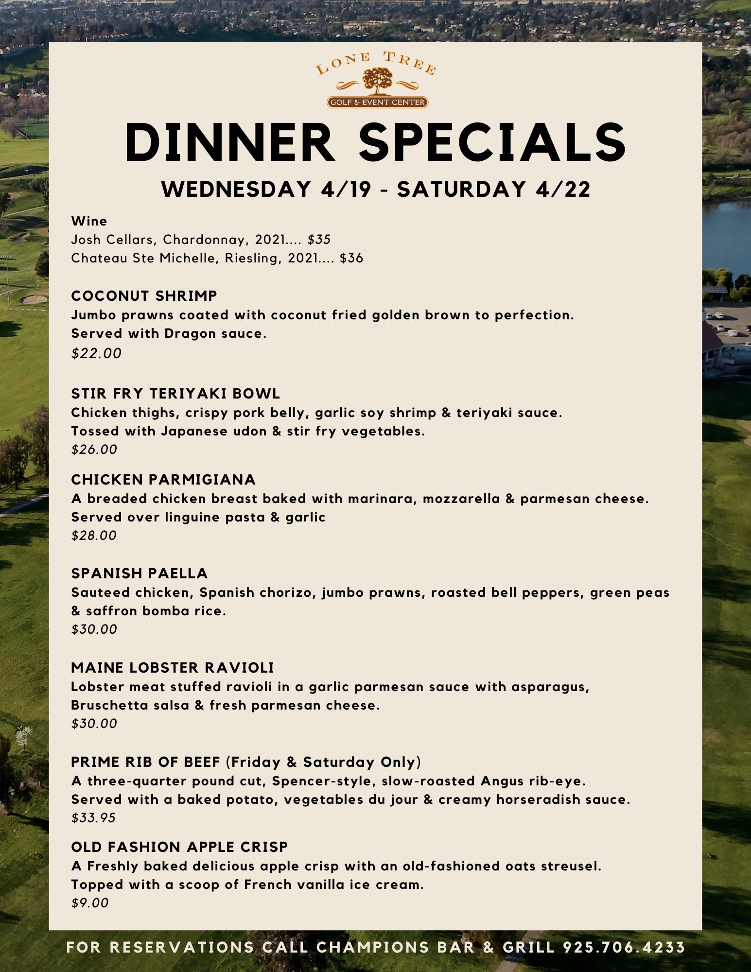 Dinner Specials 419