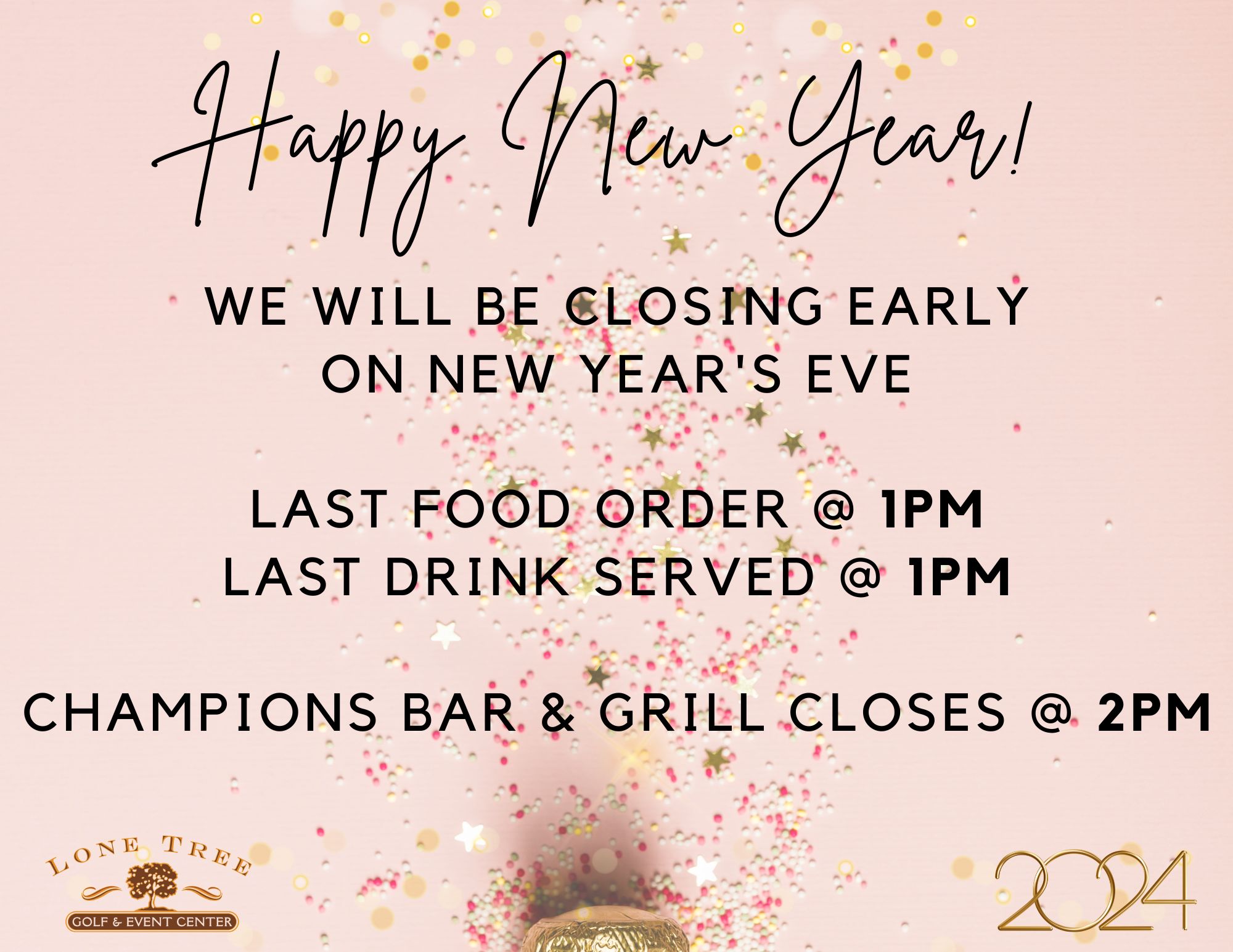 New Years Eve Closed Hours